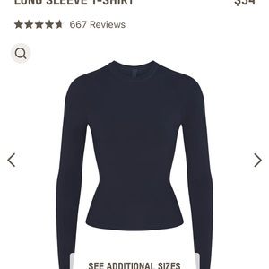 ISO SKIMS NAVY COTTON JERSEY IN SIZE MEDIUM